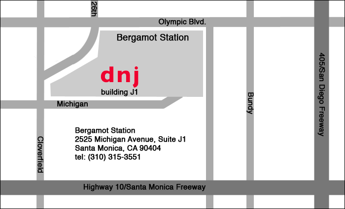 Map to DNJ Gallery